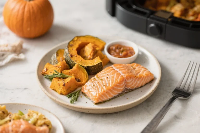 Air Fryer Dog Food Made With Pumpkin and Salmon for Picky Eaters – Simple, Fresh, and Flavorful