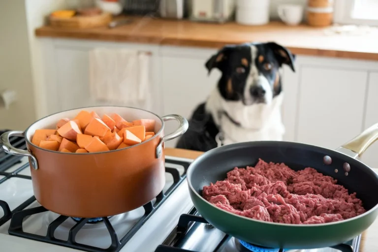 Beef & Sweet Potato Allergy-Friendly Delight: A Simple Homemade Dog Food Recipe