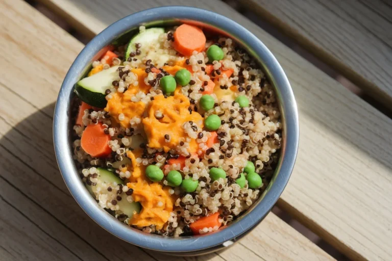 Vegan Quinoa & Vegetable Bowl – A Colorful, Nutrient-Dense Meal for Your Dog