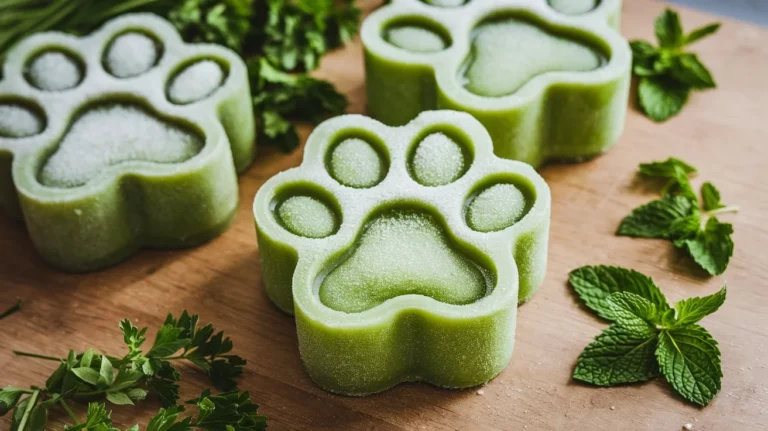 Fresh Breath Frozen Mint & Parsley Cubes: An Easy Dental Dog Treat