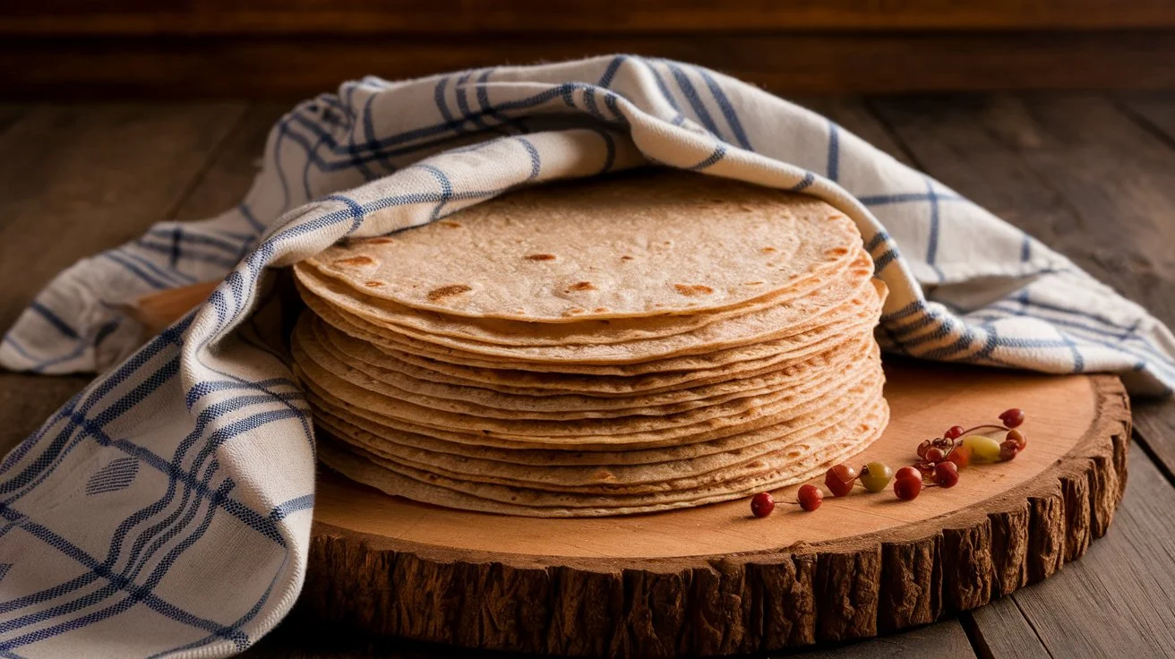 4-Ingredient Whole Wheat Flour Tortillas