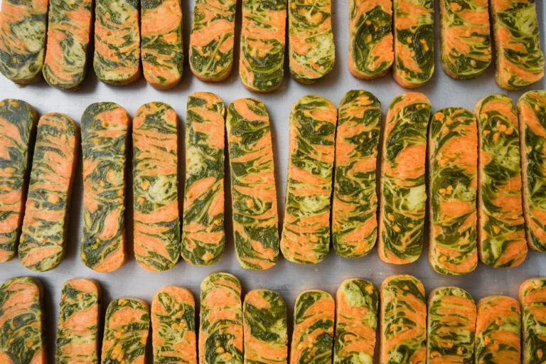 Vegan Spinach & Carrot Sticks For Dogs