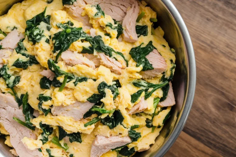 Turkey and Spinach Scramble For Dog