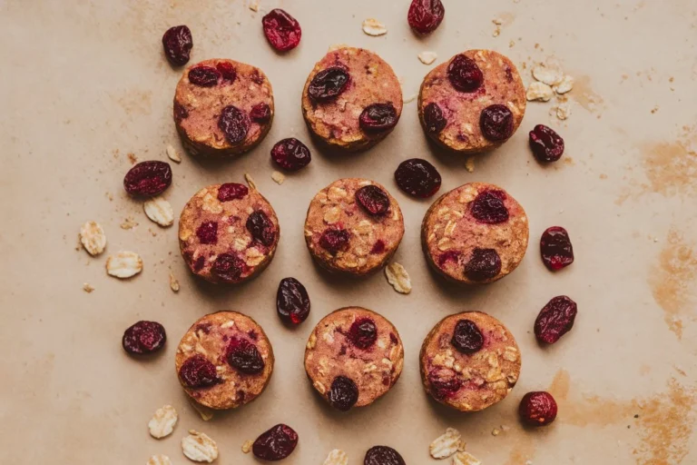 4-Ingredient Cranberry and Oat Bites