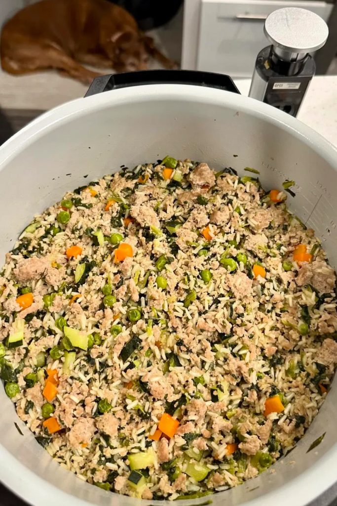 2) Nutritious Instant Pot Dog Meal