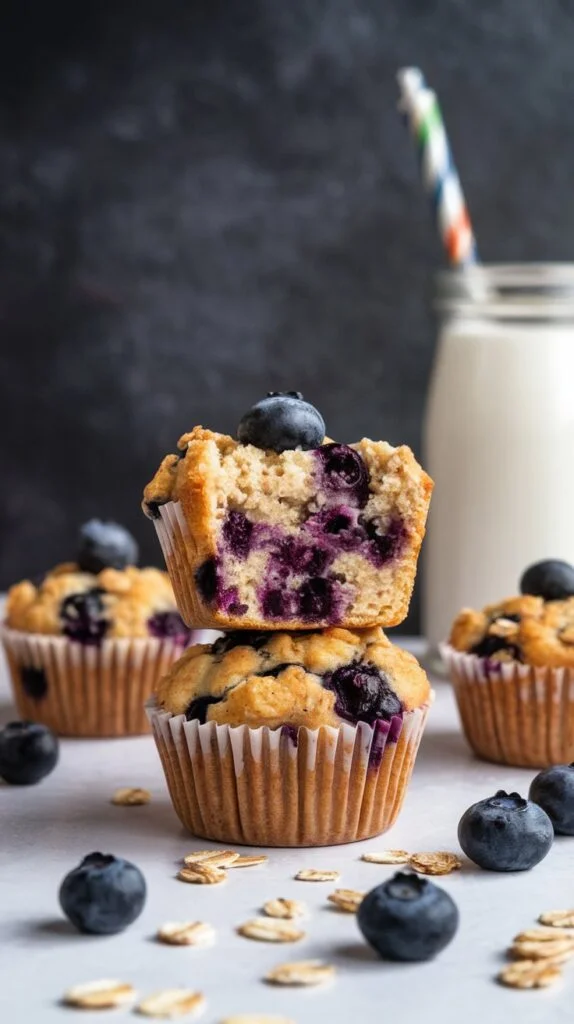 Blueberry & Oat Breakfast Muffins