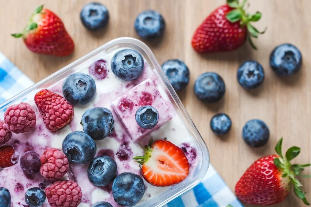  Frozen Yogurt & Berry Bites
