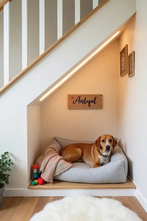 5. Under-stair Dog Hideaway