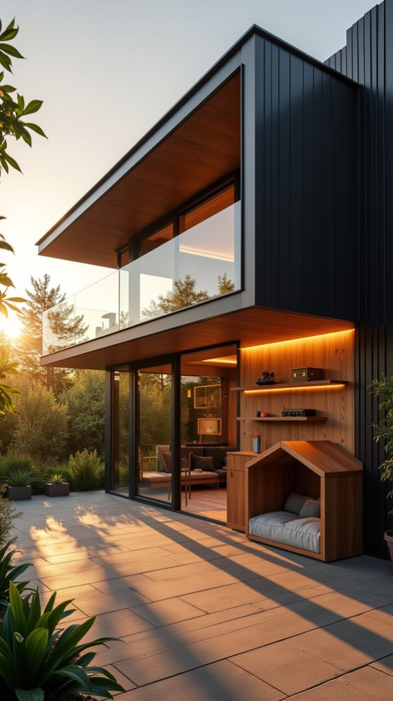 Sleek Scandinavian Dog Nook