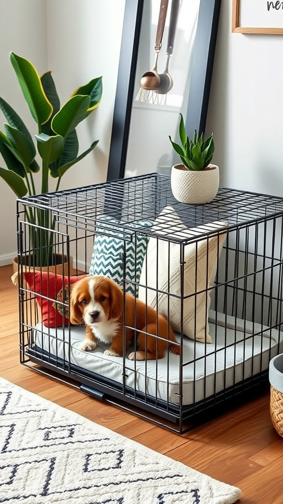 Stylish Dog Bed with Under-Bed Storage