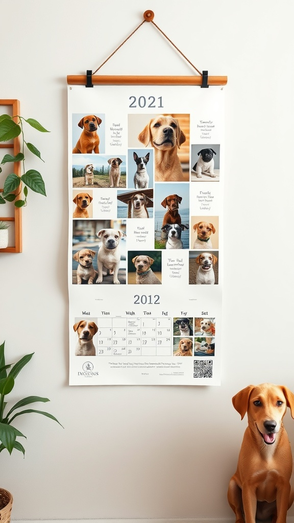 Personalised Dog Wall Calendar