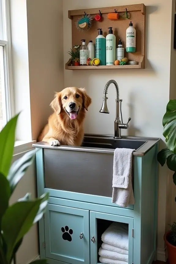 5. Grooming Sink With Storage