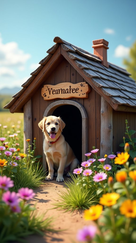 6. Personalized Name Plaque for Dog House