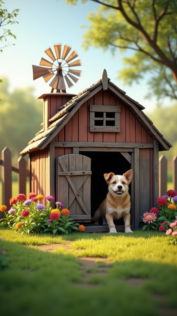 10. Dog House With Windmill Feature