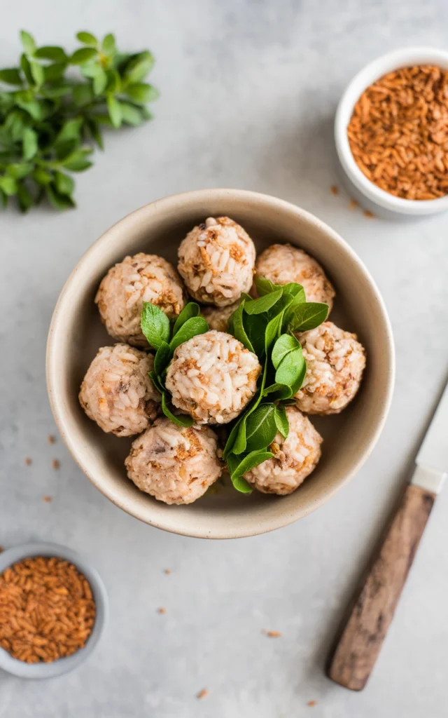 Chicken and Rice Balls