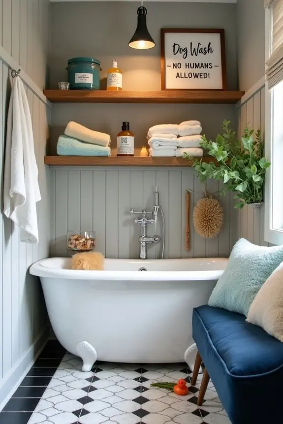 1. Dog Washing Station Setup