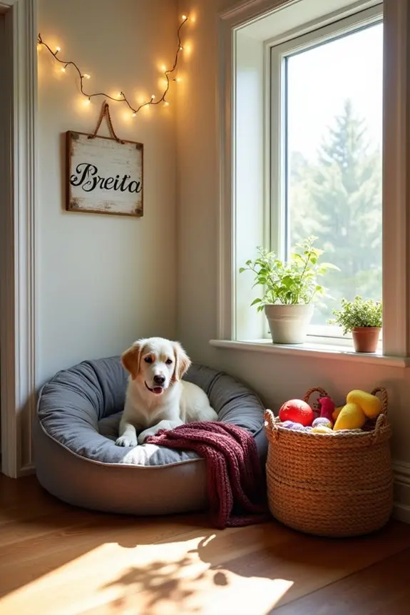 5. Custom Dog Bed Nook