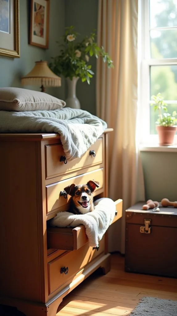 Convert Old Furniture Into Cozy Dog Beds
