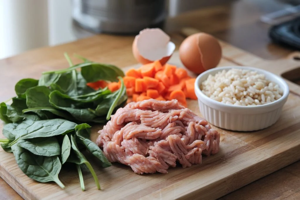 Chicken & Spinach Muffins