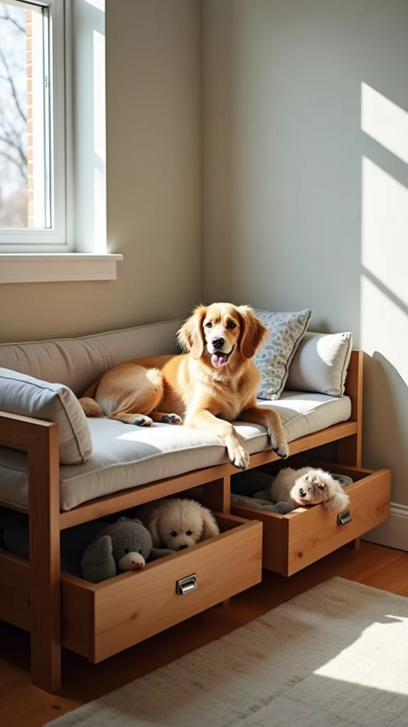 Build a DIY Dog Bed With Hidden Storage Solutions