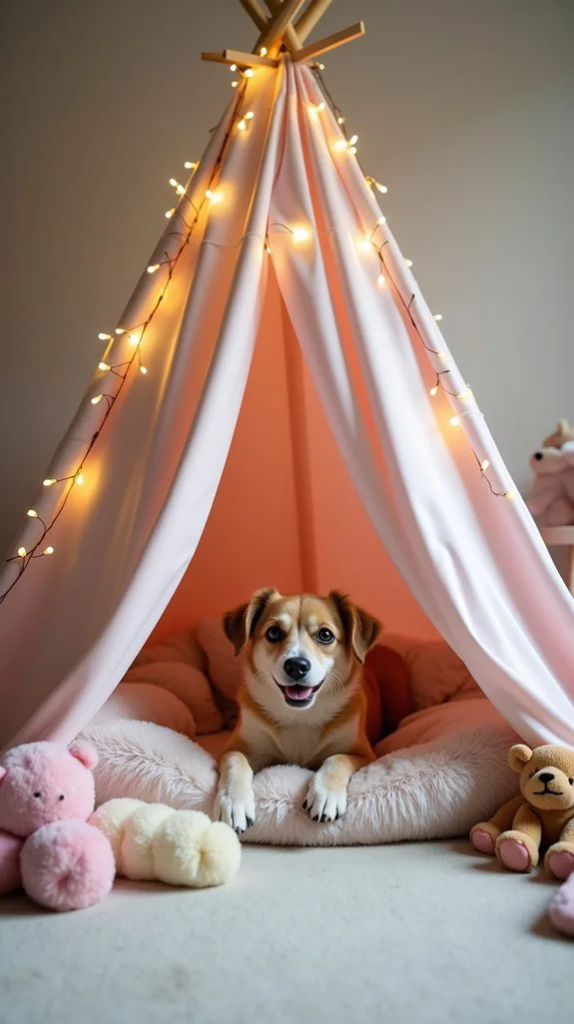 Make an Indoor Tent for Your Dog’s Cozy Hideaway