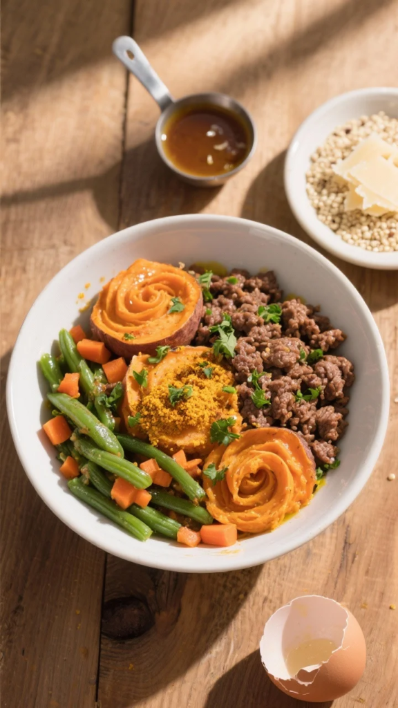 Beefy Sweet Potato Power Bowl Your Pup Will Beg For