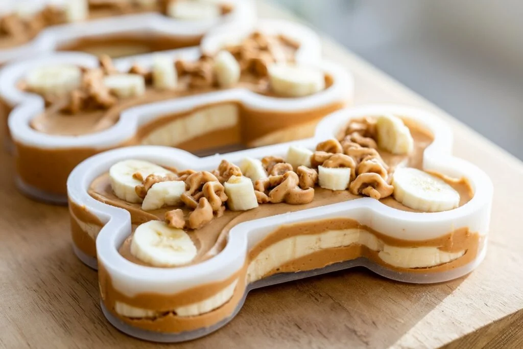 Peanut Butter & Banana Pupsicles