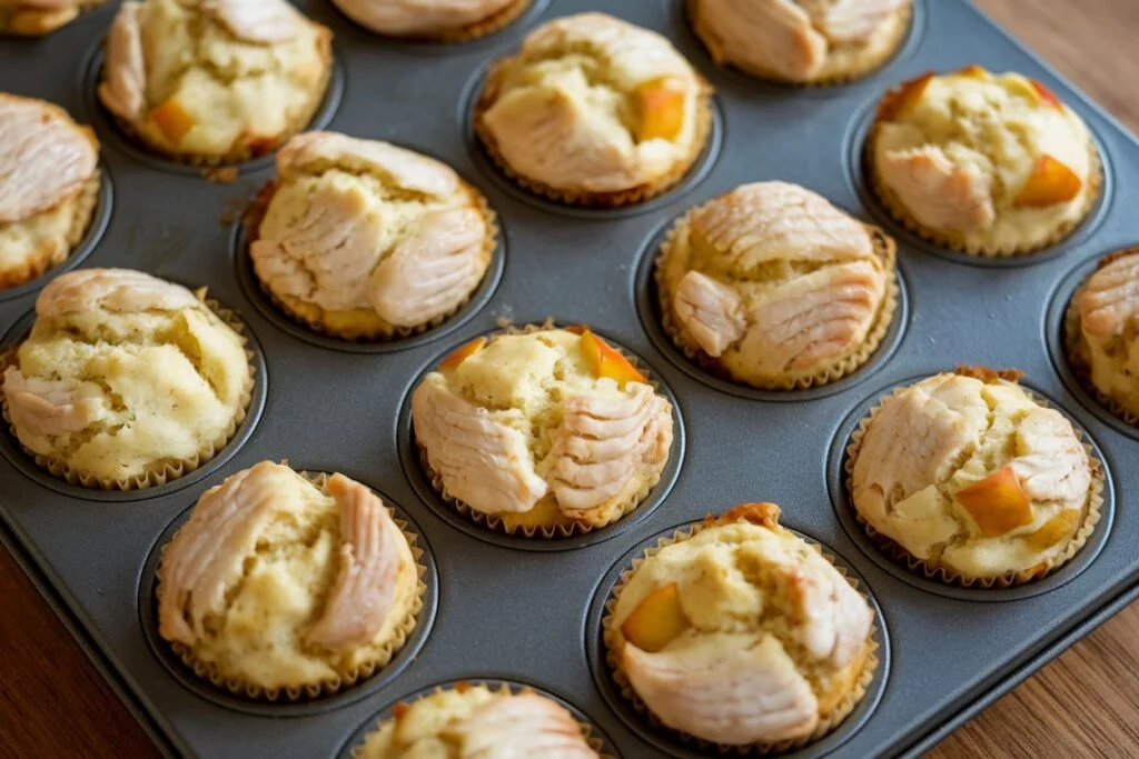 Chicken & Apple Mini Muffins 🍏