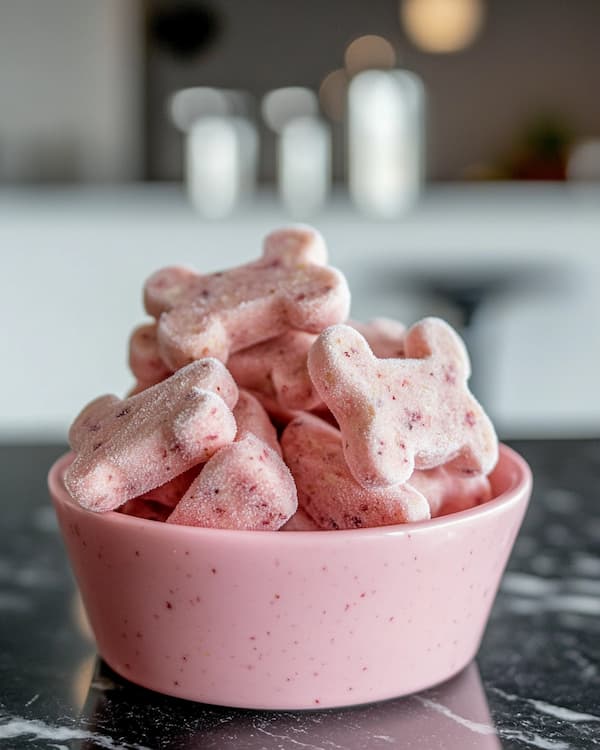 Frozen Strawberry Banana Dog Treats