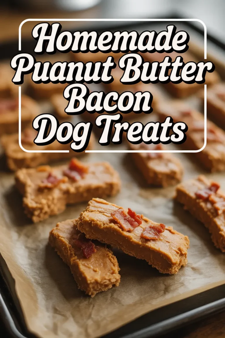 Homemade Peanut Butter Bacon Dog Treats
