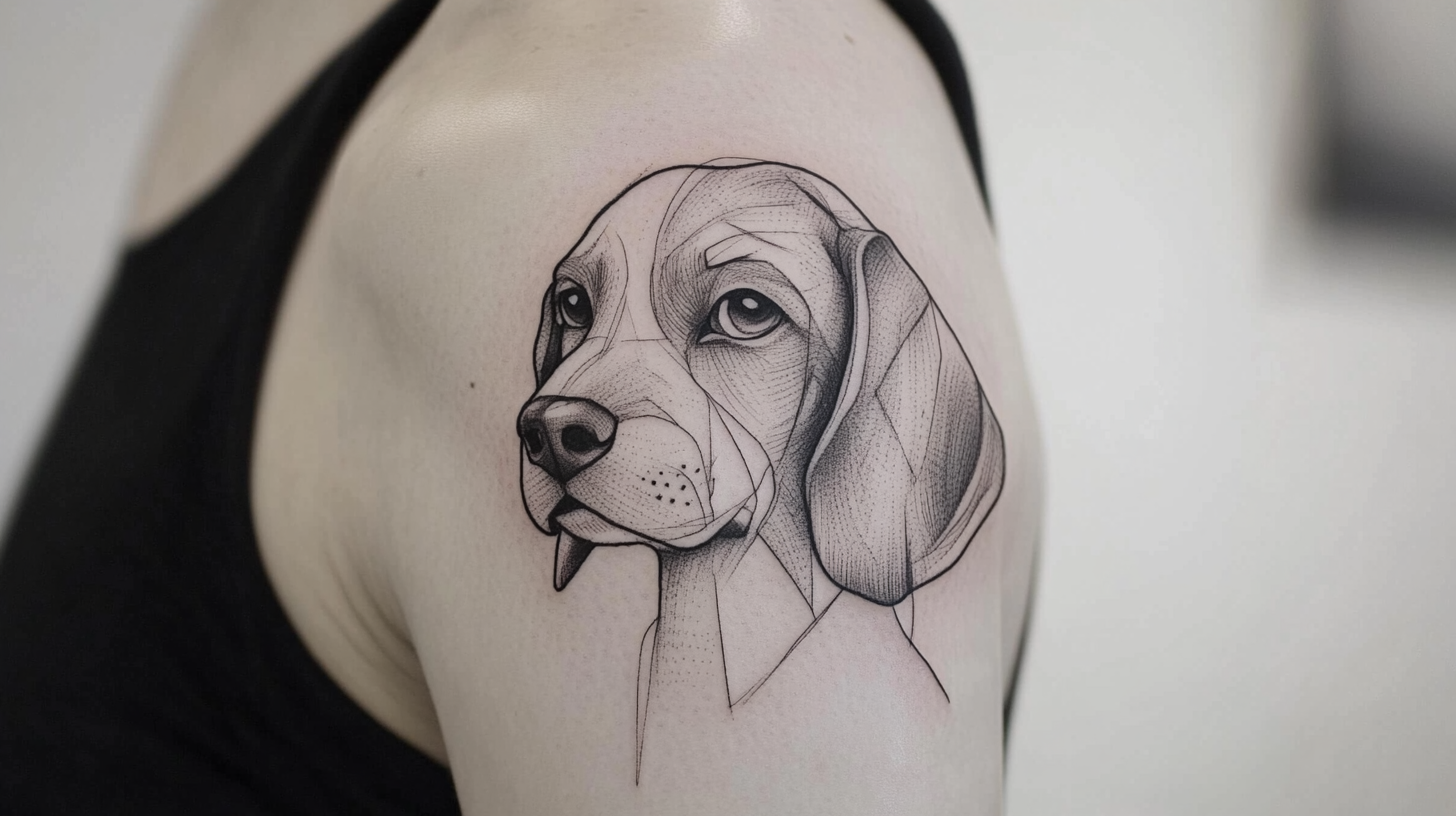 22 Beagle Dog Tattoo Ideas (Design Inspiration)