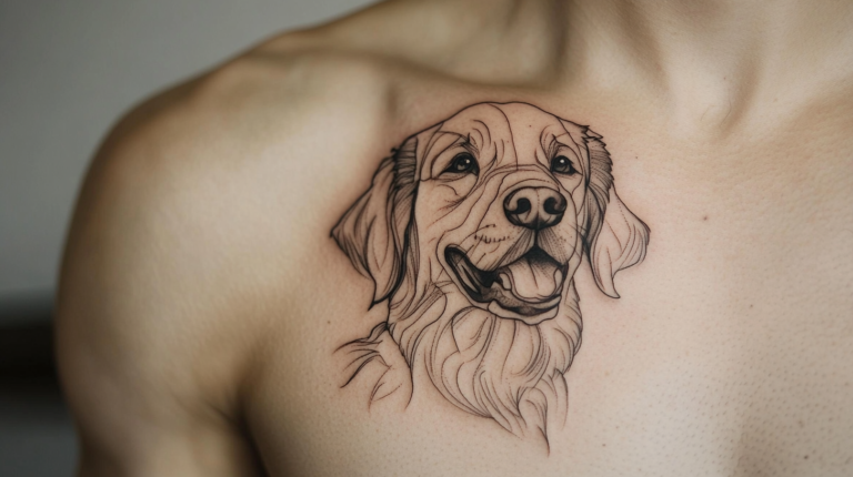 22 Golden Retriever Tattoo Ideas