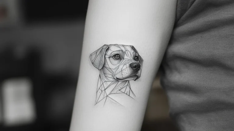 25+ Geometric Dog Tattoo Ideas for Your Next Ink Adventure 🐾