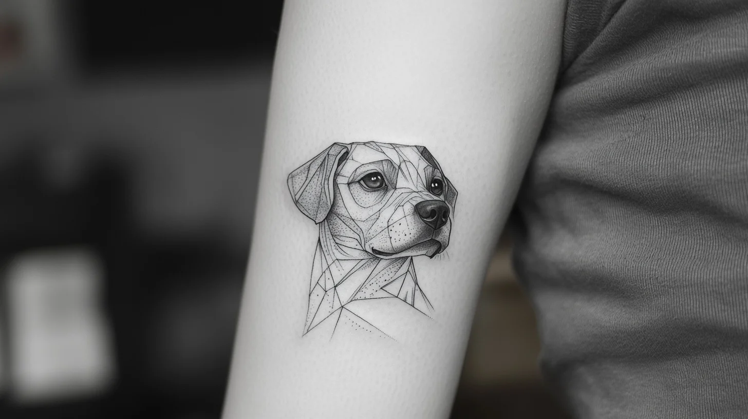 25+ Geometric Dog Tattoo Ideas for Your Next Ink Adventure 🐾