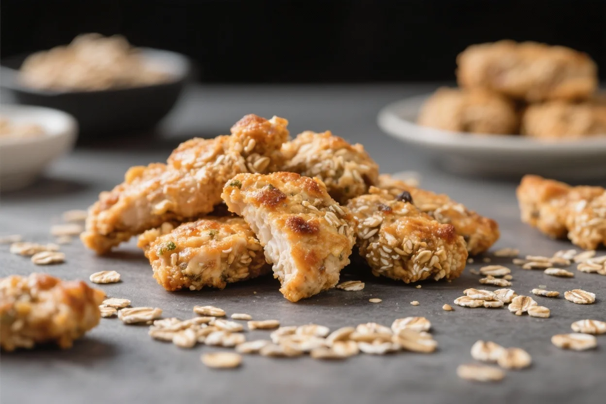 Savory Oat and Chicken Dog Treats