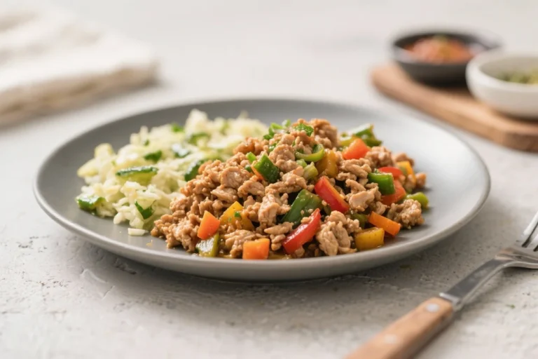 Ground Chicken & Veggies Recipe