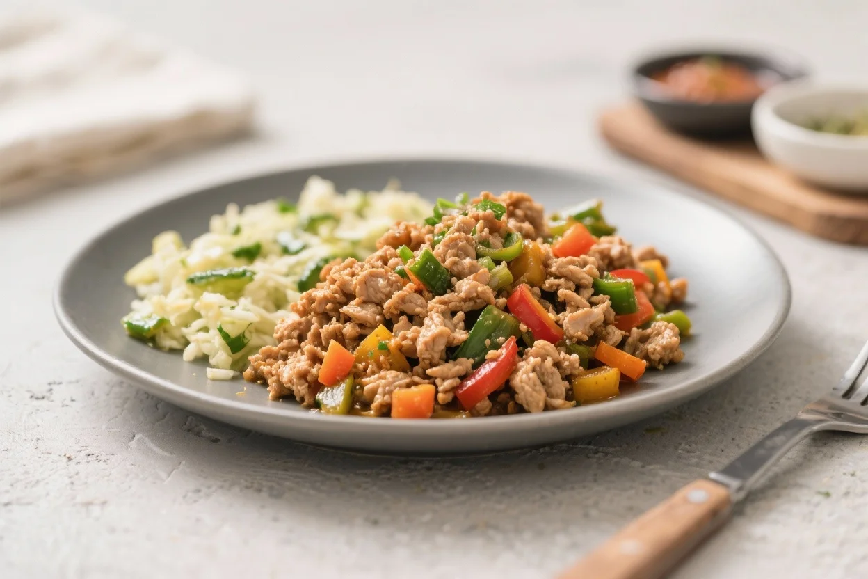 Ground Chicken & Veggies Recipe