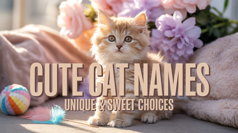 Cute Cat Names – Unique & Sweet Choices