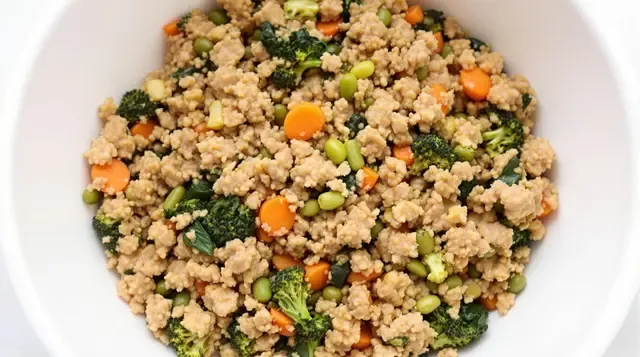 Homemade High-Calcium Turkey & Veggie Dog Food for Bone Health