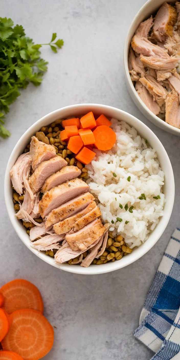 Chicken and Rice Bowls: A Warm Breakfast for You and Your Dog