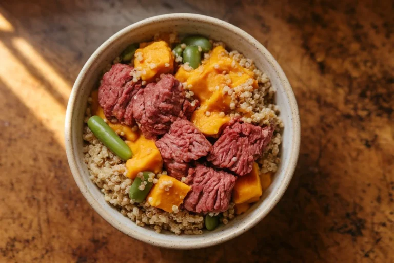 Beef & Pumpkin Delight: A Fall-Inspired Feast for Your Dog